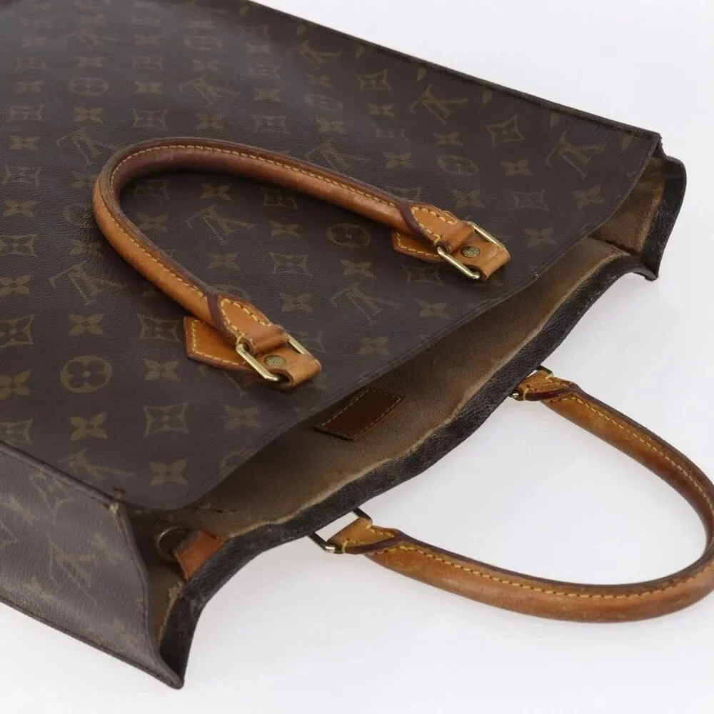 LOUIS VUITTON Monogram Sac Plat Hand Bag